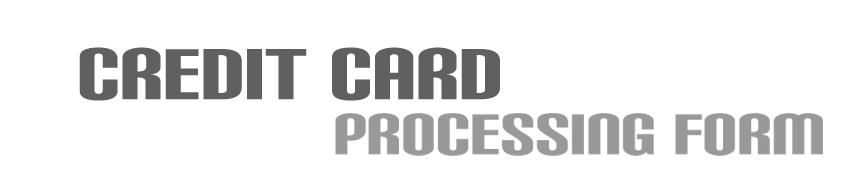 Credit Card Processing Form